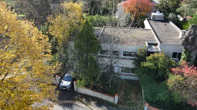 Une grande piscine de 50m3 dans un écrin composé de la terrasse et de verdure